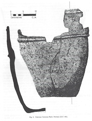 Pottery found at Fairway Caravan Park