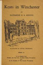 Cover of Kenyon's book on Keats in Winchester