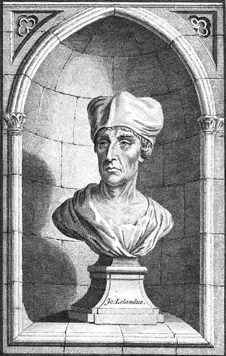 Engraving of a bust of John Leland