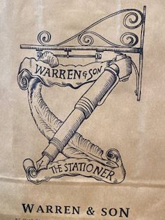 Bag design from website of Warren & Sons in Winchester