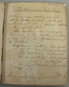 copy of first meeting minutes