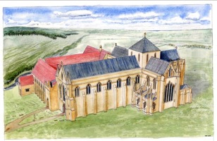 Artists Impression of Selborne Priory
