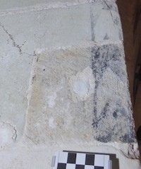 Traces of paint in Chancel