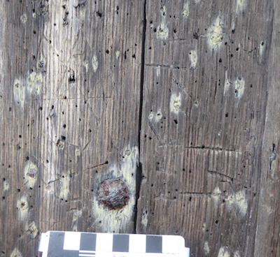 Graffiti from the north door