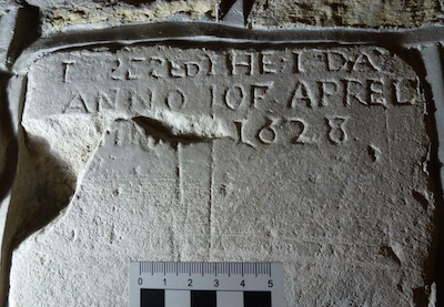 Memorial tablet, North Porch interior