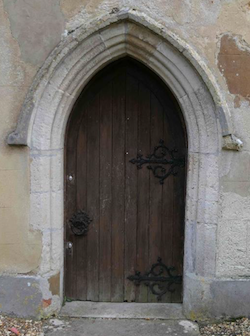 The west doorway