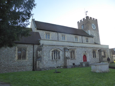 Exterior of St John the Baptist church, New Alresford