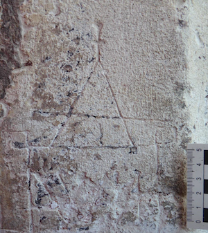 Box shape with initials