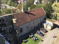 Exterior view of the stable block