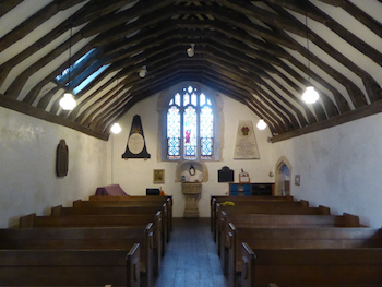 The interior looking west