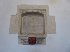 Niche in the north wall