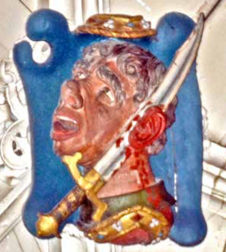 Carving featuring the Passion of Malchus in Winchester cathedral