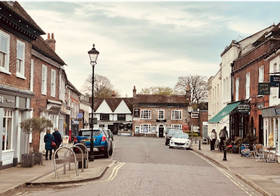 The centre of Bishop;s Waltham