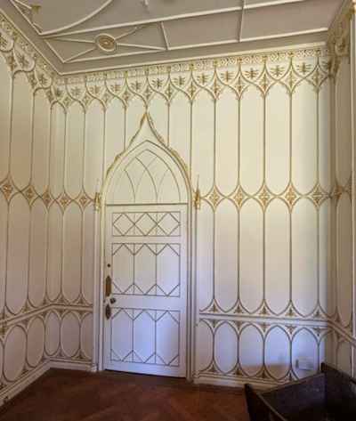 View of 'Gothick' work in Foxlease house