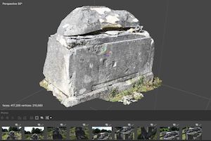 Photogrammetry of one of the grave markers