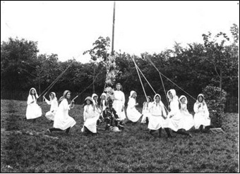 Dancing round the Maypole