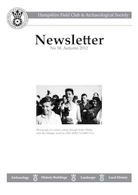 Newsletter 58 – Autumn 2012