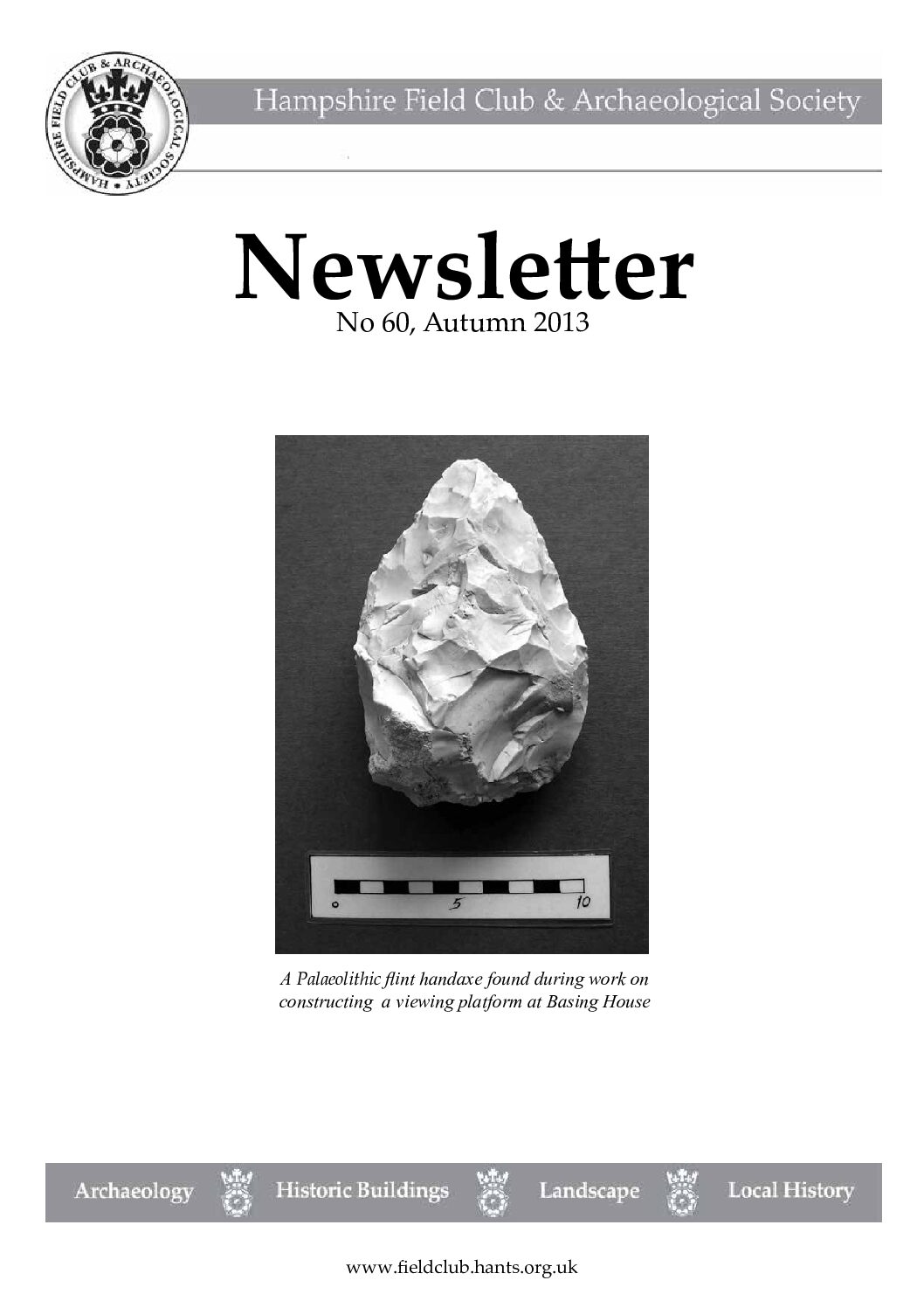 Newsletter 60 – Autumn 2013