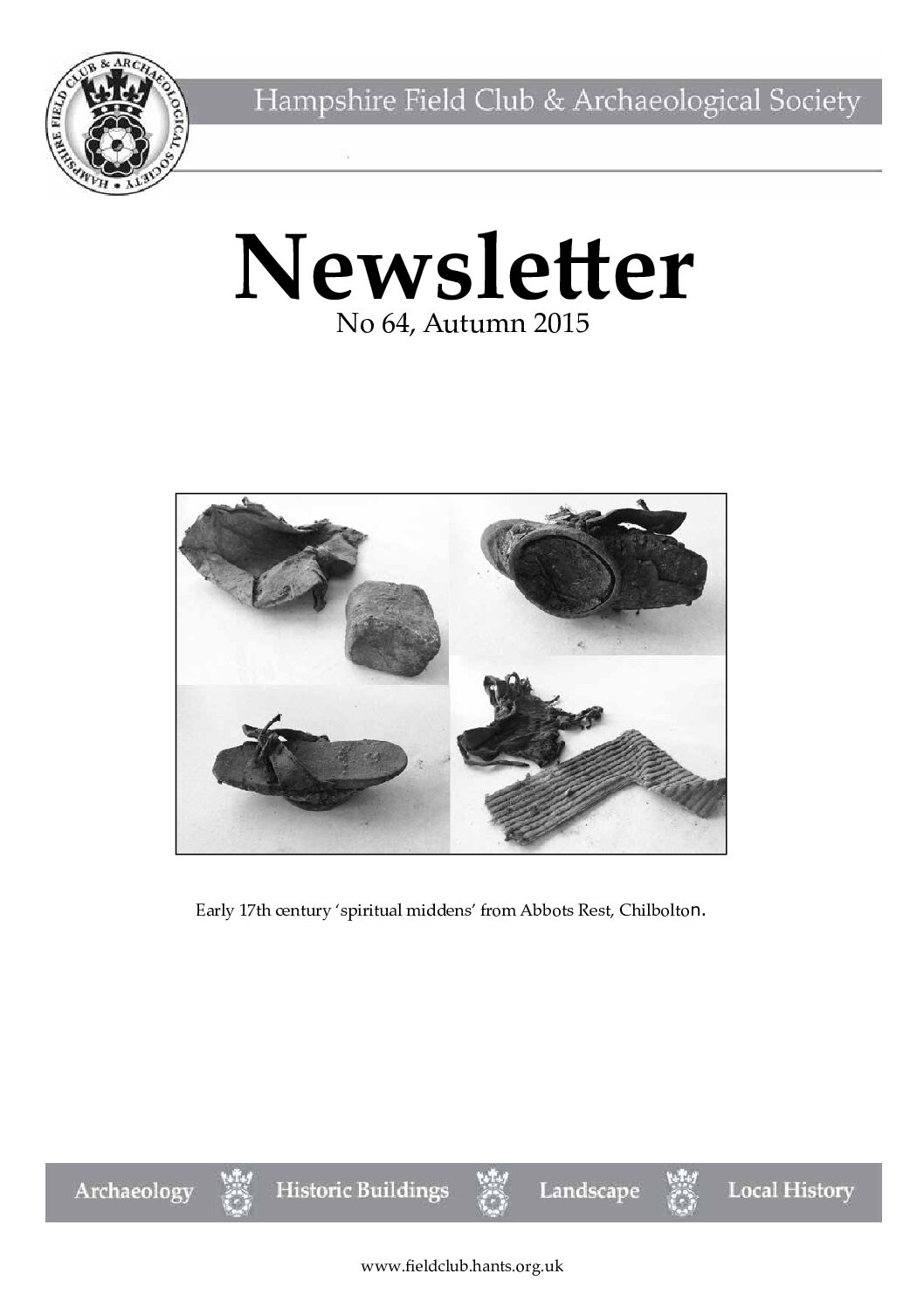 Newsletter 64 – Autumn 2015