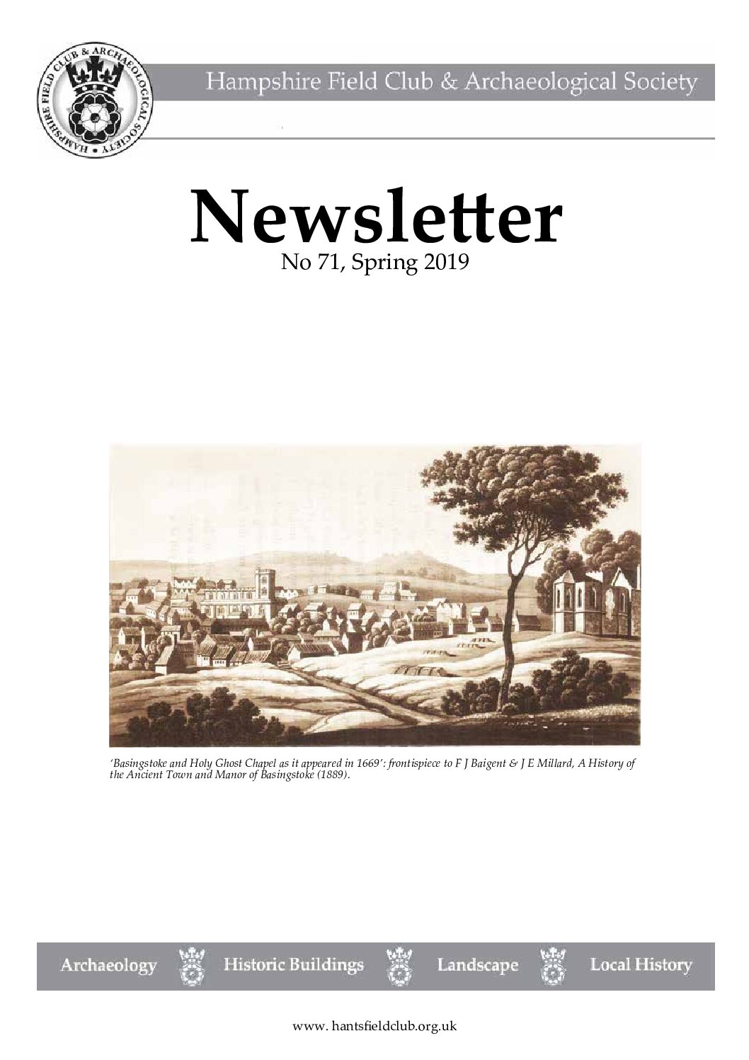 Newsletter 71 – Spring 2019