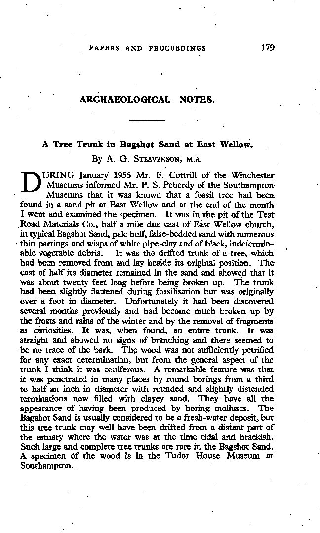 Archaeological Notes