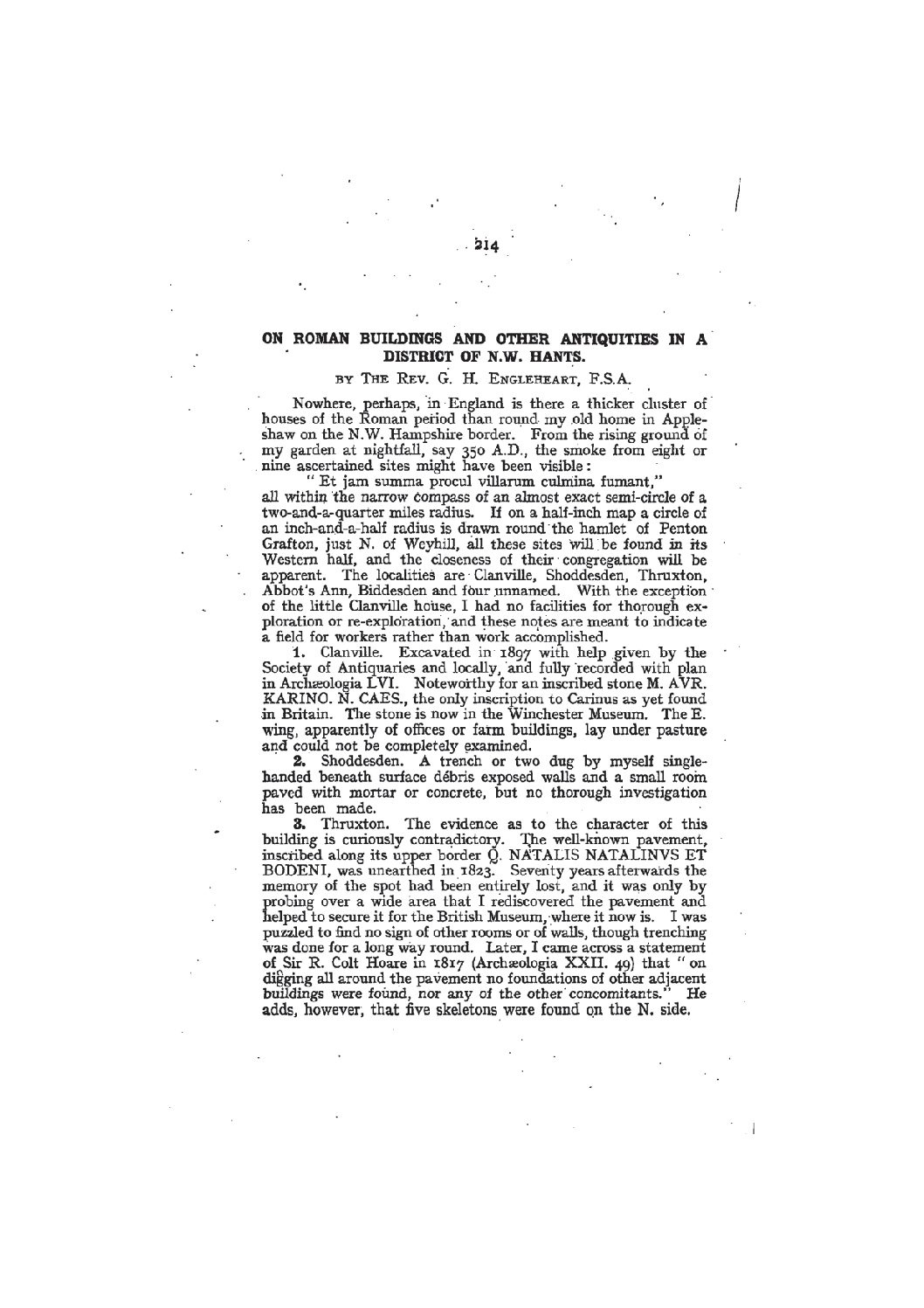 Proc Hants Field Club & Arch Soc