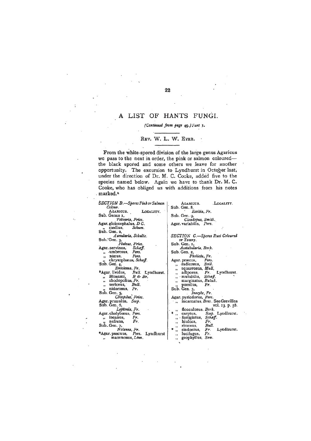 Proc Hants Field Club & Archaeol Soc