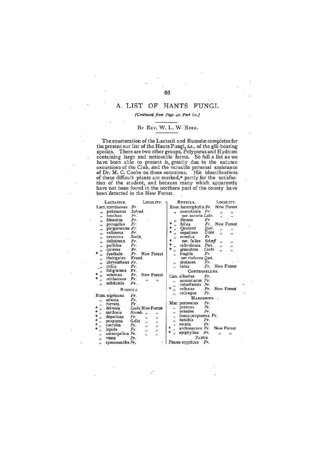 Proc Hants Field Club & Archaeol Soc