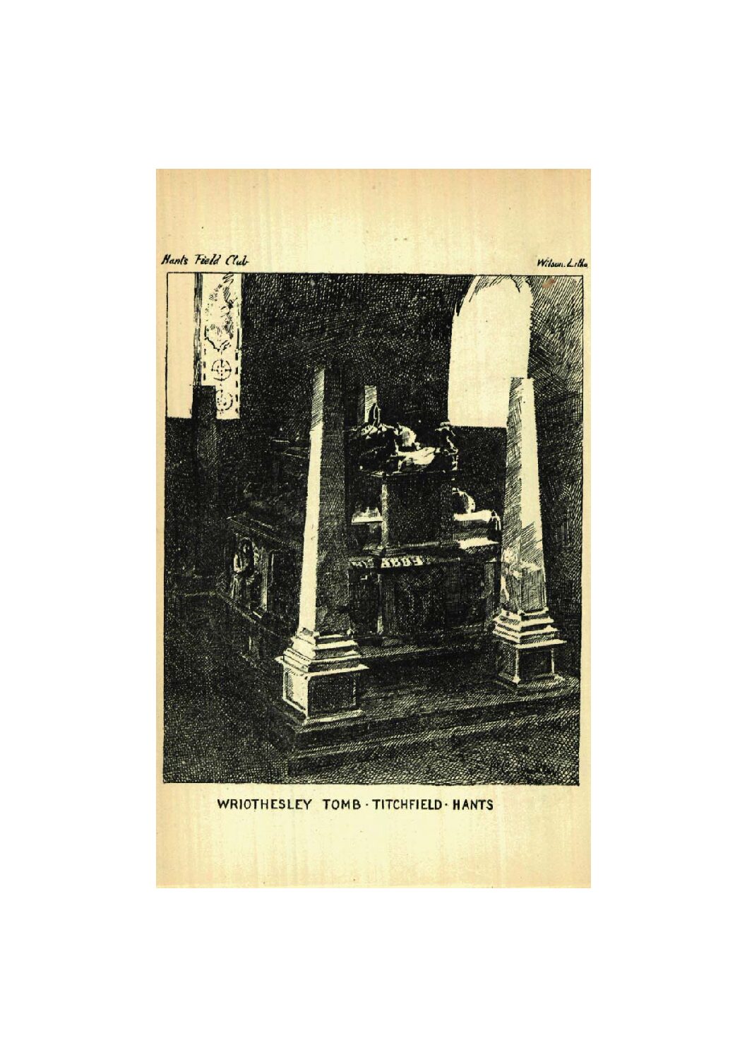 The Wriothesley Tomb, Tichchfield; its Effigial Statues and Heraldry