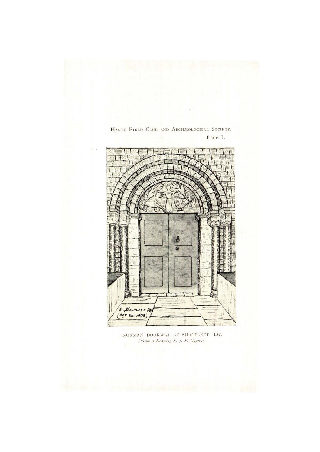 The Norman Doorways of Hampshire and the Isle of Wight