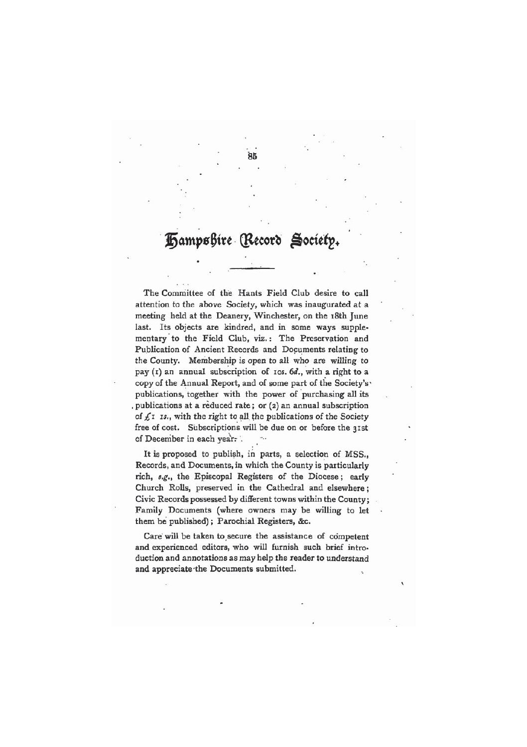 Hampshire Record Society