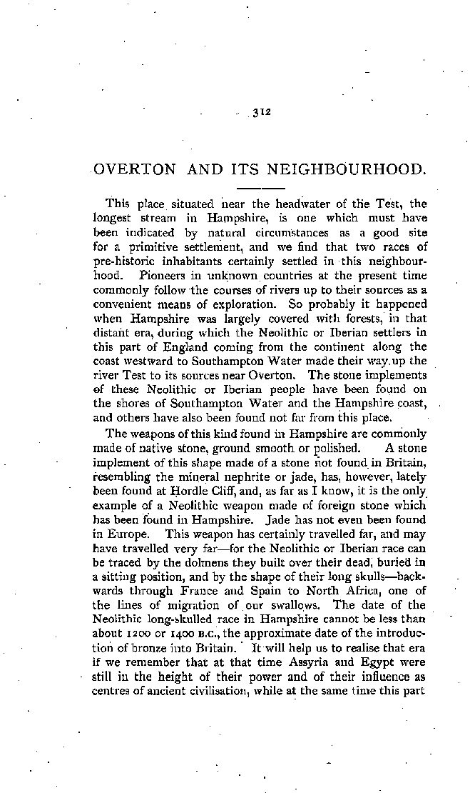 Overton and its Neighbourhood