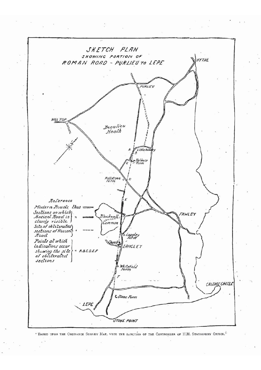 Ancient Road from Purlieu to Lepe