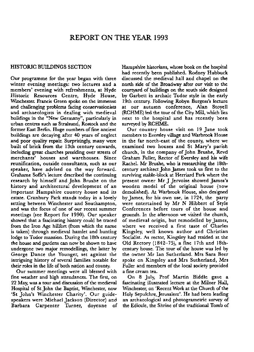Section report