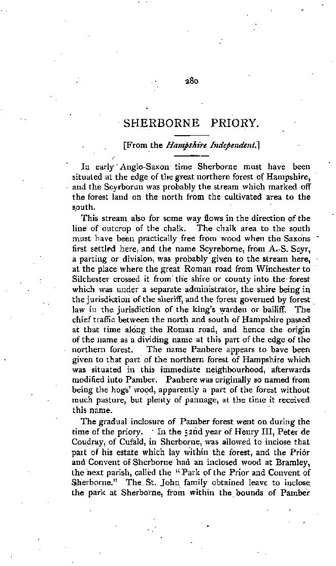Sherborne Priory