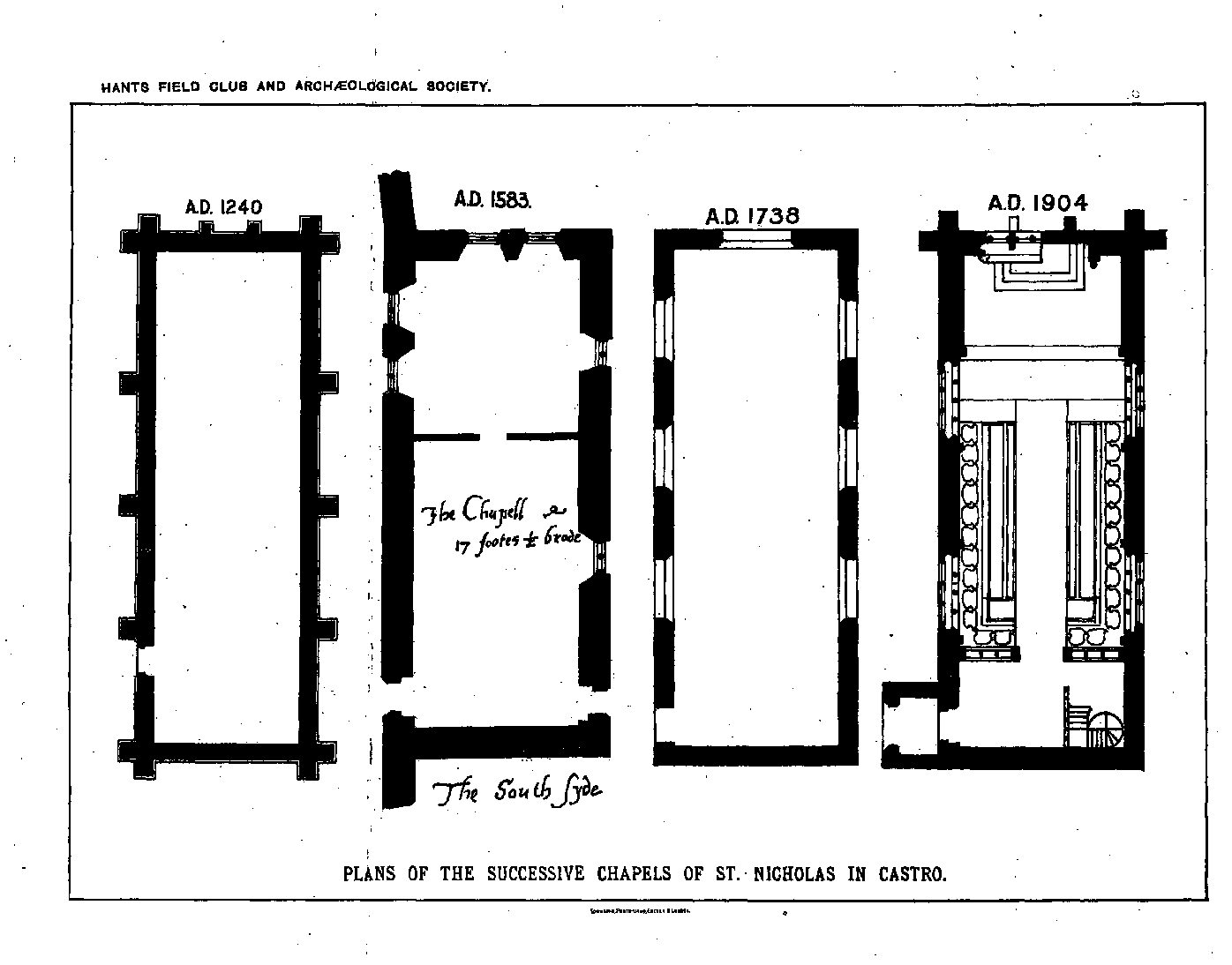The Chapel of St. Nicholas in Castro, Carisbrooke, I. W.
