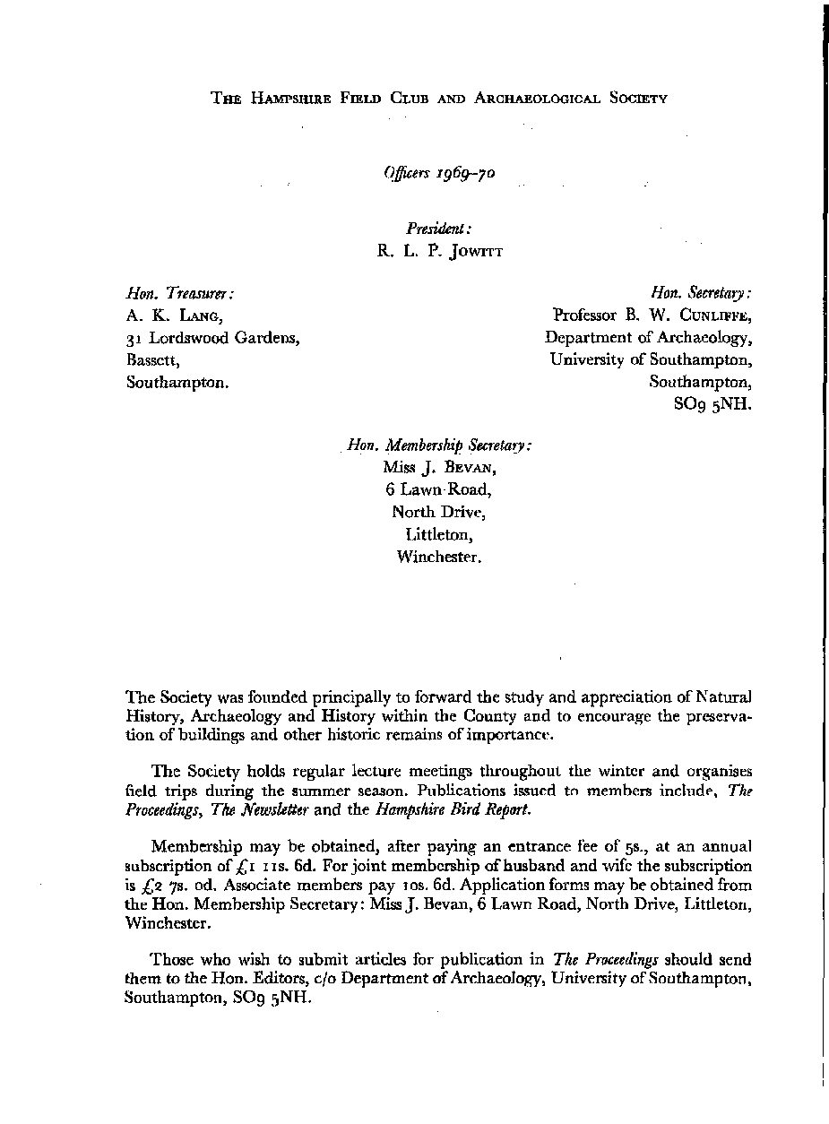 Cover, Title Page, General information on Proceedings, Contents Page and List of Officers