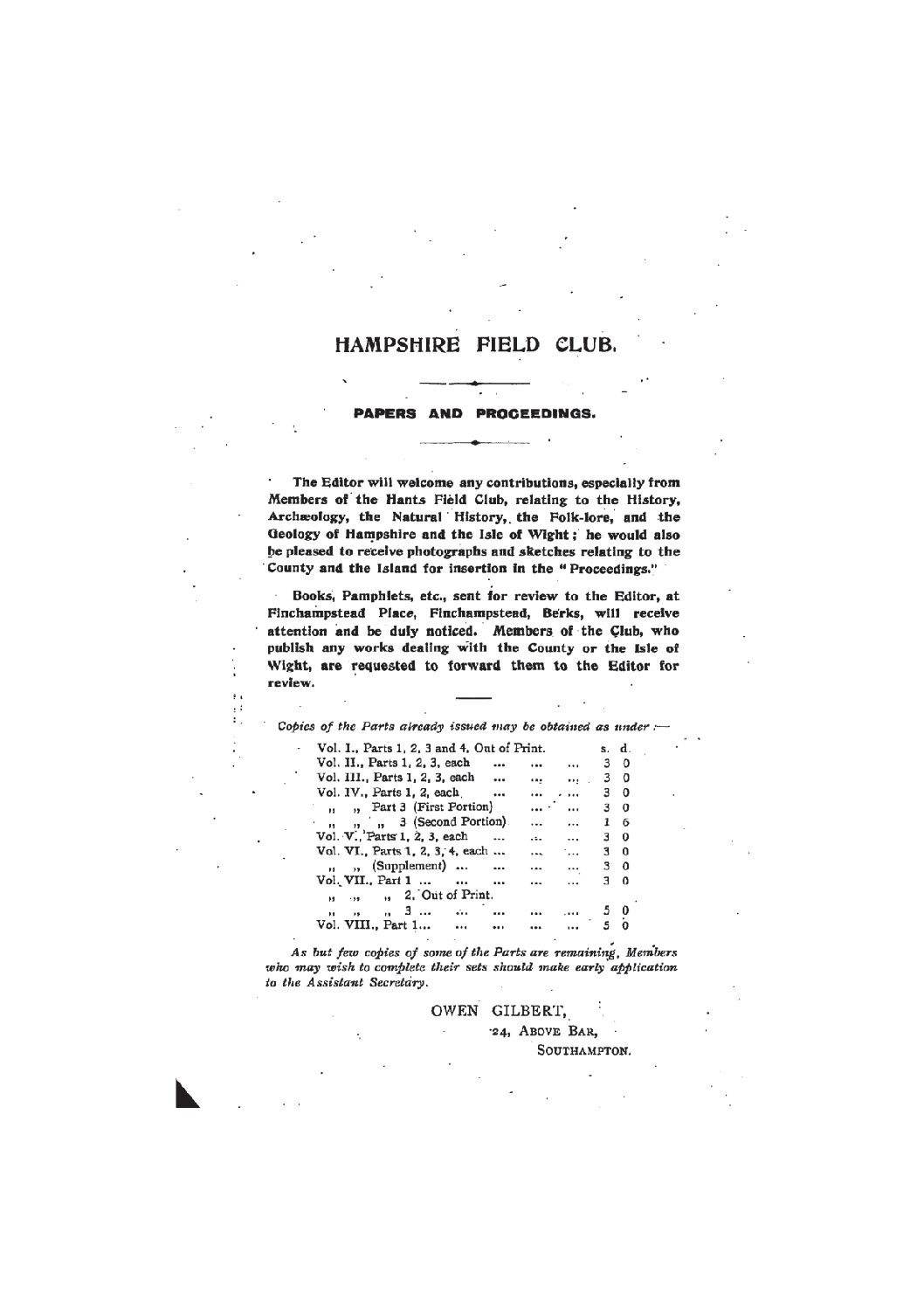 Cover, Title Page, General information on Proceedings, Contents Page and List of Officers